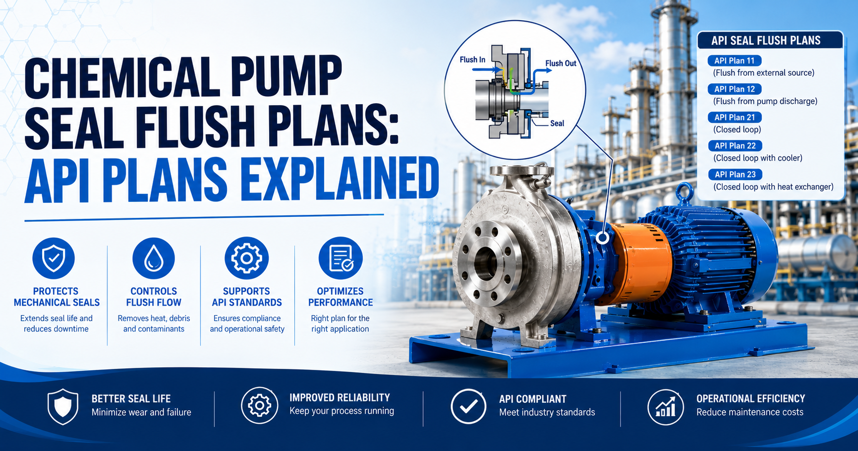 You are currently viewing Chemical Pump Seal Flush Plans: API Plans Explained